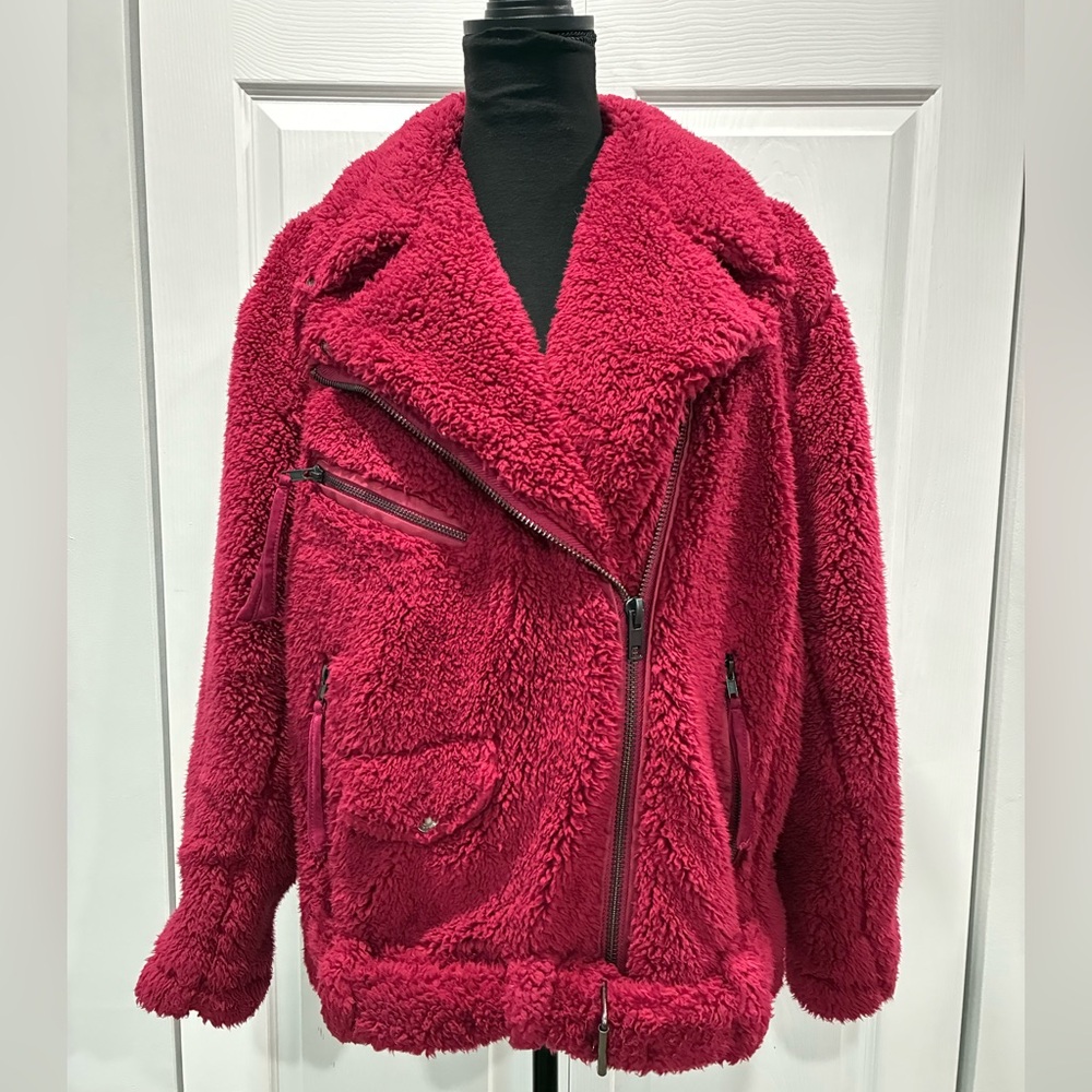 Free People Moto Teddy Jacket